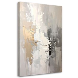 Feeby Cuadro Sobre Lienzo, Abstracci&oacute;n En Tonos Beige, 80x120