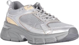 Golden Goose Gelamineerde Lightstar Sneakers Zilver/Goud - Dames - Sneakers - Grijs - 37 EU - Leer - Schoenen