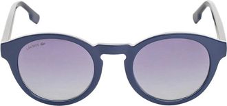 Lacoste Ronde Acetaat Zonnebril voor Vrouwen - Dames - Zonnebrillen - Blauw - ONE Size - Accessoires