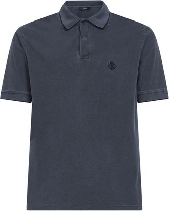 Herno Polo Shirt - Heren - Polos - Blauw - S - Katoen - Tops
