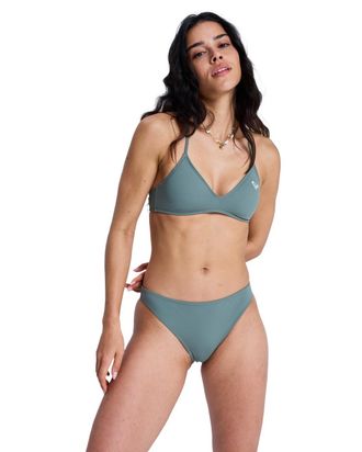 Roxy Bikini-Hose ROXY Solid Essentials, Damen, Gr. XXL, US-Gr&ouml;ssen, agave gr&uuml;n, Obermaterial: 85% Microfaser, 15% Elasthan;, Badehosen Bikini-Hose