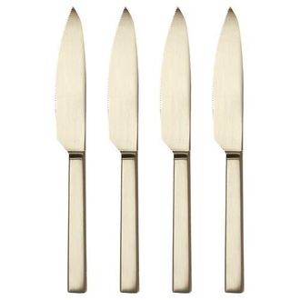 Mepra Stile Steak Knives Set - 4 Pieces in Ice Champagne at Nordstrom