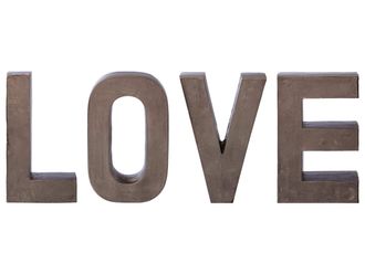 Schubiger M&ouml;bel Schriftzug Love, Anthrazit H: 30 cm