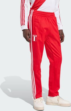 adidas Originals Mens Peru Track Pants - Red Cotton - Size X-Large
