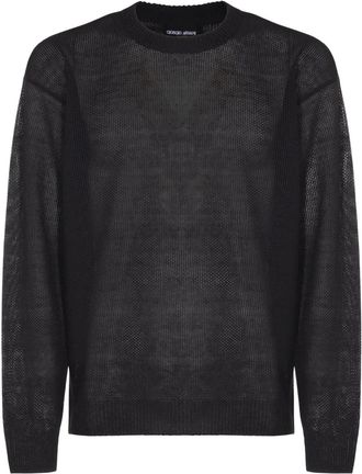 Giorgio Armani Maglione con spalle scoperte - Nero