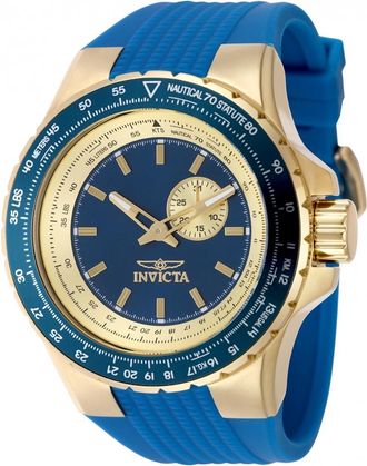 Invicta Aviator Quartz Blue Dial Mens Watch 49727