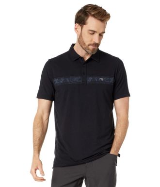 Travis Mathew Travis Mathew Thunder Roll Polo Shirt Mens Black Short Sleeve UPS1122