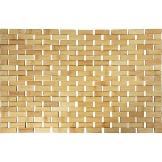 MegaChef Wood 16.25 x 24.5 Inch Rectangle Bathroom Mat in Bamboo at Nordstrom