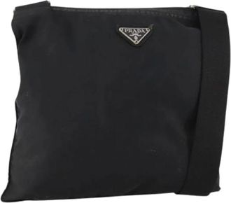 Prada Pre-owned Cross Body Bags, female, Black, Size: ONE SIZE Pre-owned Vintage Shoulder Bag