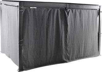 Hesperide Hesperide - Cortinas Para Cenador Avila Gris Oscuro - Para Avila 4 X 3 M (6 Cortinas) - Hesp&eacute;ride