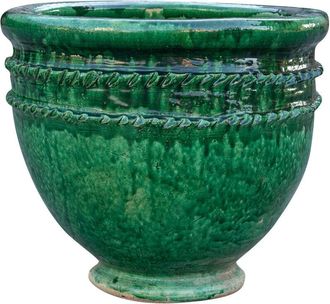 Biscottini International Biscottini - Vaso terracotta toscana 55x48x48 cm Vasi terracotta grandi fatti a mano Anfore da giardino decorative e funzionali