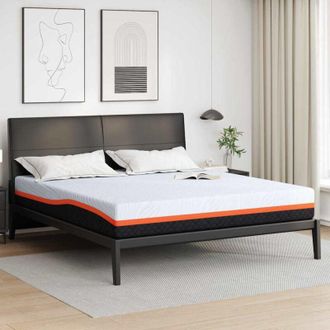 vidaXL Vidaxl - Colch&oacute;n Blanco, Gris 200 X 200 Cm Espuma