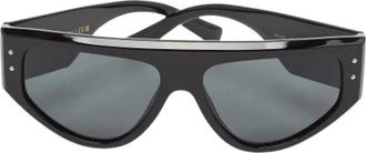 Dolce & Gabbana Pre-owned Dg 4461 Shield Zonnebril - Dames - Vintage Accessoires - Zwart - ONE Size - Vintage