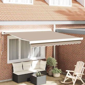 vidaXL Toldo Retr&aacute;ctil Beige 300 X 250 Cm Tela Y Metal Vidaxl
