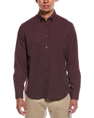 Report Collection 4-Way Geo Print Woven Sport Shirt
