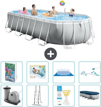 Intex Piscina Prism Frame Oval - 610x305x122 Cm - 9-piezas S618