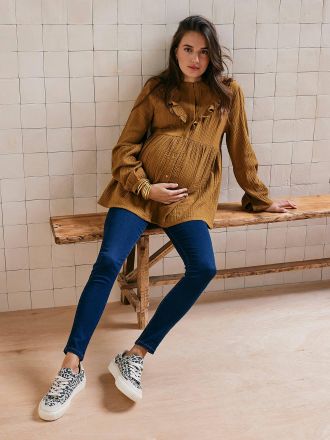 Vertbaudet Umstands-Jean Skinny dunkelblau