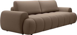 Vente-Unique Sof&aacute; cama de 4 plazas en tela color topo FRIDORA