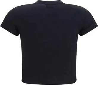 Gucci Logo-Embroidered Cotton Jersey T-Shirt - Black