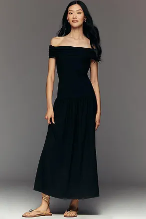 Walter Baker Soraya Off-Shoulder Drop-Waist Dress
