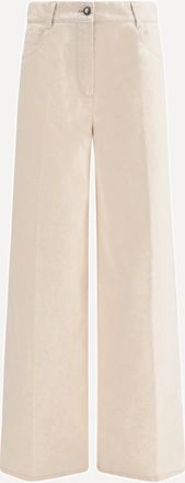 Forte_Forte FORTE_FORTE Wide leg Jeans in flocked denim Female I