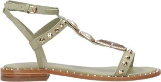 Ash Leren sandalen met studs - Dames - Sandalen - Groen - 37 EU - Leer - Schoenen