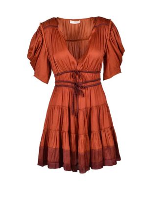 Ulla Johnson Womens Brown Polyester Dress