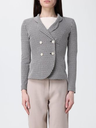 Emporio Armani Blazer a doppiopetto in misto cotone Emporio Armani