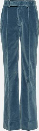 Frame Denim The Slim Stacked velvet pants