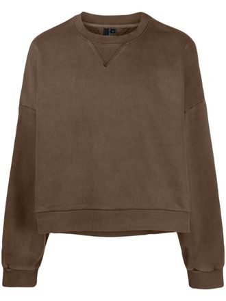 Entire studios drop-shoulder crew-neck sweatshirt - unisex - Organic Cotton - S - Brown