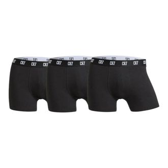 CR7 Cristiano Ronaldo Basic 3-Pack Trunk Boxer Briefs Underwear in Black Men