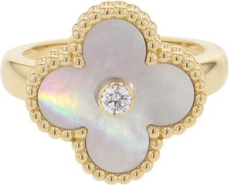 Van Cleef & Arpels Yellow Gold Yellow Gold (18K) Band Ring (Pre-Owned)