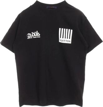 Louis Vuitton T-shirt a fiori anni 2000 - Nero