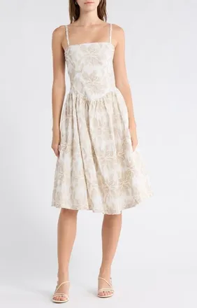 Steve Madden Stassi Fit & Flare Dress in Bermuda Bay at Nordstrom, Size 12