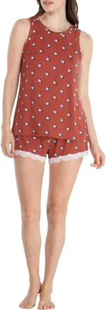 Honeydew Intimates Intimates All American Shortie Pajamas in Copper Stars at Nordstrom, Size X-Small