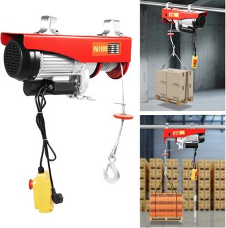 OEM Cabrestante El&eacute;ctrico, Capacidad De 500 Kg, Altura De Elevaci&oacute;n De 12 M, Rojo