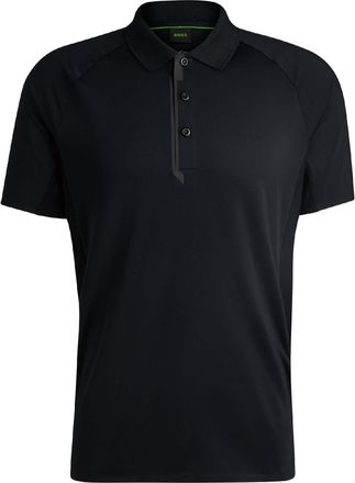HUGO BOSS Heren Paddy Tech Polo Shirt (Zwart)