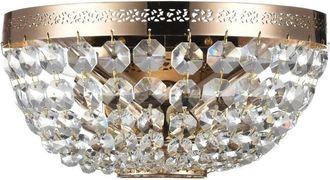 Maytoni Ottilia Aplique de Pared de Empotrar Oro & Cristal, 2 Luces, E14