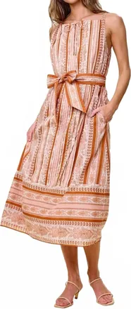 Cleobella Catalan Midi Dress In Miramar Print