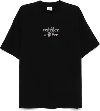 VETEMENTS T-shirt in cotone - Nero