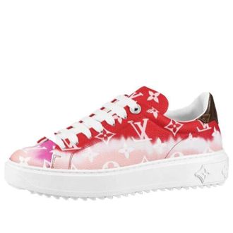 Louis Vuitton (WMNS) LOUIS VUITTON Time Out Sneakers White Red 1A7ULV