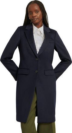 Hobbs London Cavendish Wool Coat in Navy at Nordstrom, Size 10