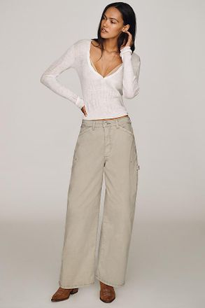 Pilcro Kayden Full Length Utility Barrel Pants