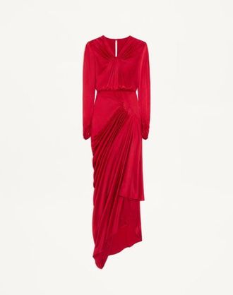 Valentino Gown In Crepe Satin Donna PARIS 40