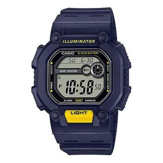 Casio Quartz Waterproof Sports Analog Mens Blue Digital W-737H-2A