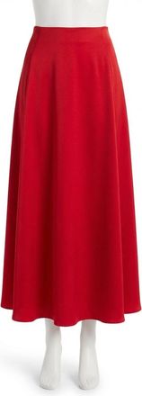 Z Supply Northpointe Midi Skirt In Festive Red