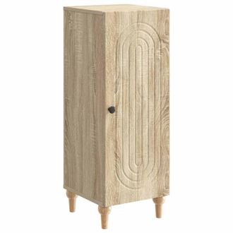 vidaXL Aparador Roble Sonoma 33 X 34,5 X 90 Cm Madera De Ingenier&iacute;a Vidaxl