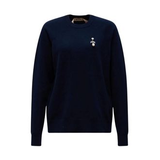 N&deg;21 Maglia Girocollo - Dames - Truien - Blauw - Maat: XL Wol