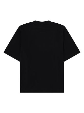 Off-white Logo-Print Cotton T-Shirt - Black