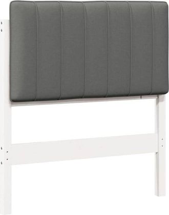 vidaXL Upholstered Headboard with Headboard White and Light Grey 80 cm vidaXL